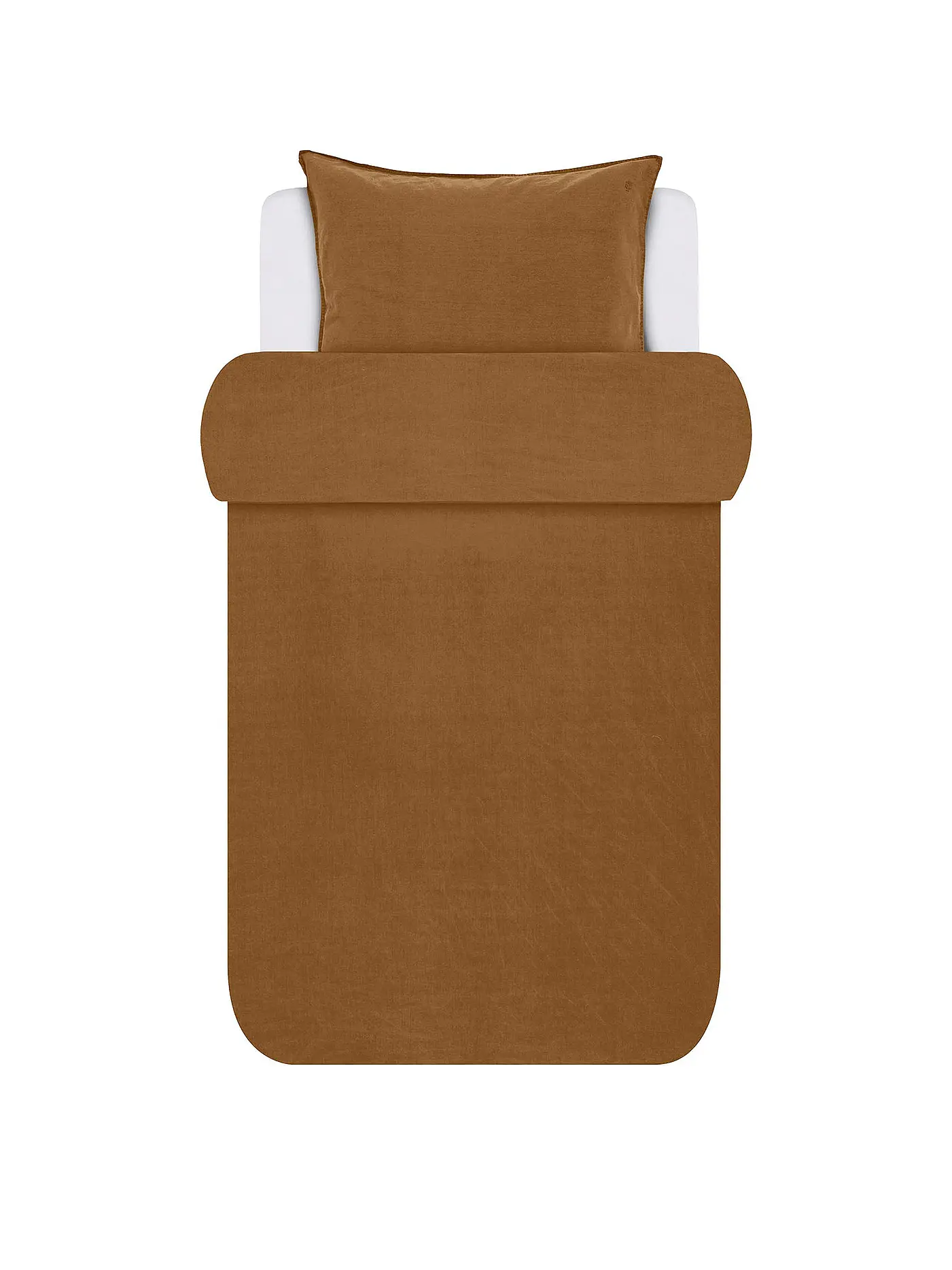 MARC O'POLO HOME | Bettwäsche Garnitur 70x90cm/140x200cm Senja Toffee Brown | 
